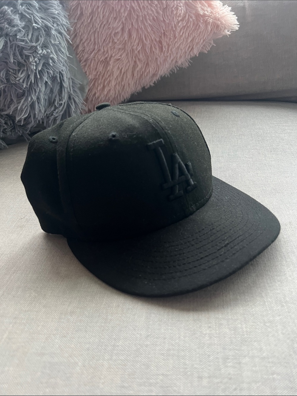 LA Logo Black Snapback Hat - Classic Men's Accessory